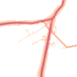 Daytime road noise heatmap for RG40 3TX