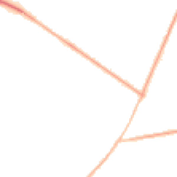 Night-time road noise heatmap for RG40 4EG