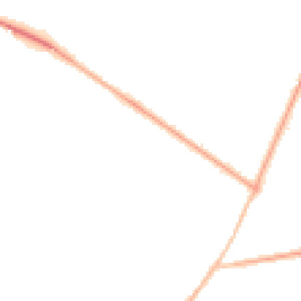 Night-time road noise heatmap for RG40 4EQ