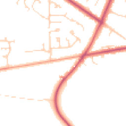 Daytime road noise heatmap for RG40 4JB
