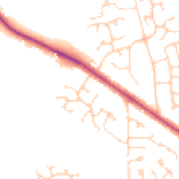Daytime road noise heatmap for RG40 4PE
