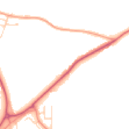 Daytime road noise heatmap for RG40 4TS
