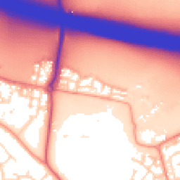 Daytime road noise heatmap for RG40 5AQ