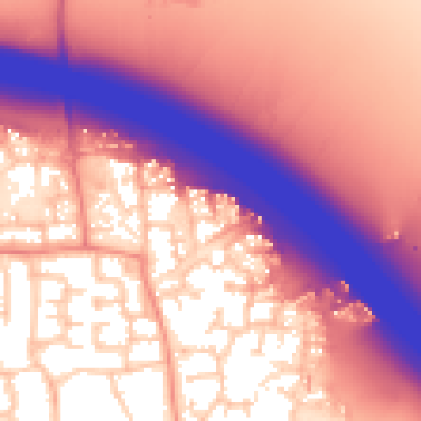 Daytime road noise heatmap for RG40 5AR