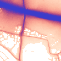 Daytime road noise heatmap for RG40 5AU