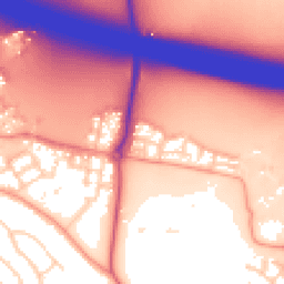 Daytime road noise heatmap for RG40 5AW