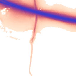 Night-time road noise heatmap for RG40 5AW