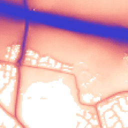 Daytime road noise heatmap for RG40 5AY