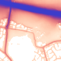 Daytime road noise heatmap for RG40 5BB