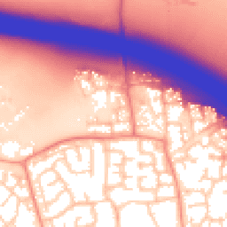 Daytime road noise heatmap for RG40 5BG