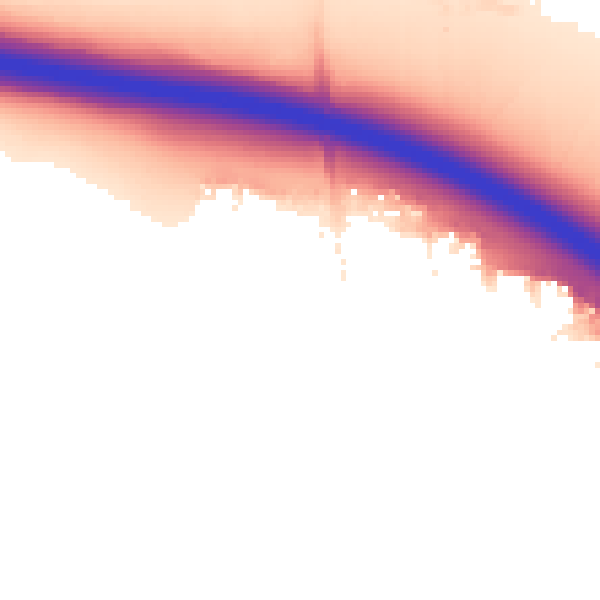 Night-time road noise heatmap for RG40 5BG
