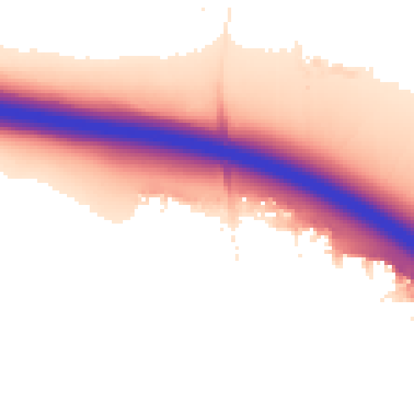 Night-time road noise heatmap for RG40 5BL
