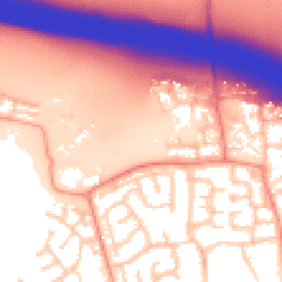 Daytime road noise heatmap for RG40 5SQ