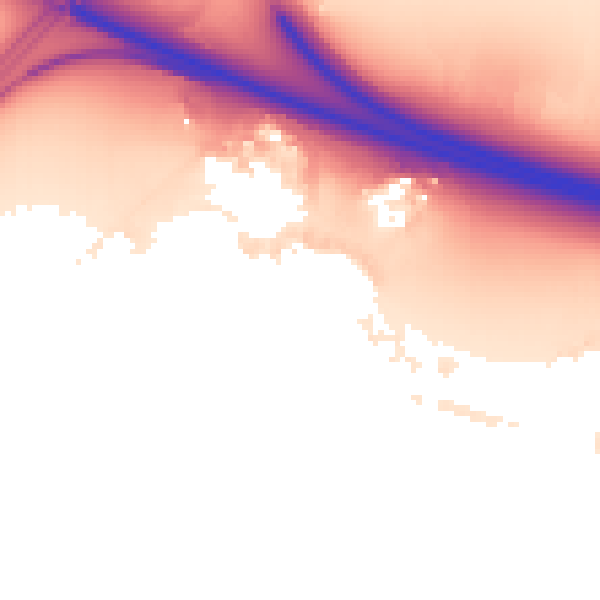 Night-time road noise heatmap for RG41 1AT