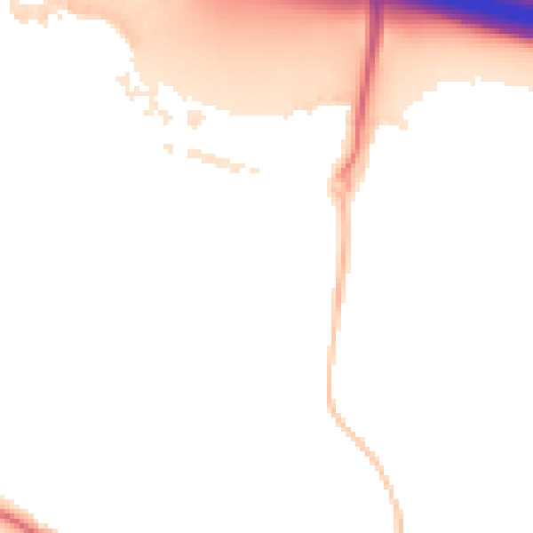 Night-time road noise heatmap for RG41 1BH