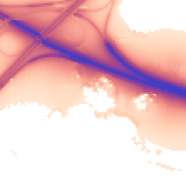 Night-time road noise heatmap for RG41 1BT