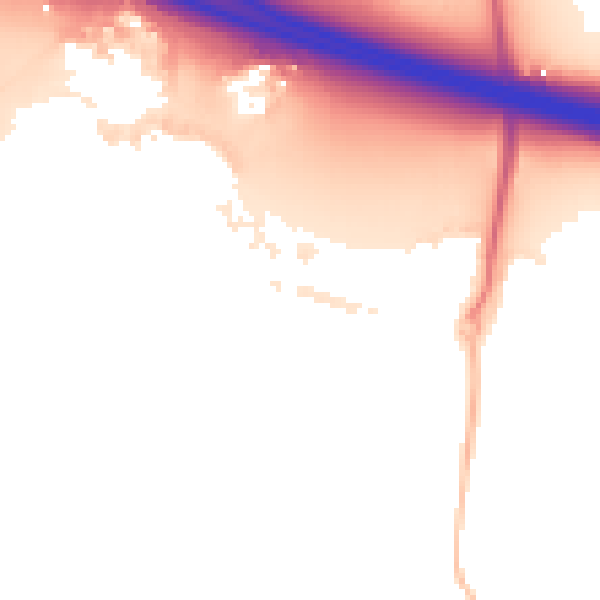 Night-time road noise heatmap for RG41 1BY