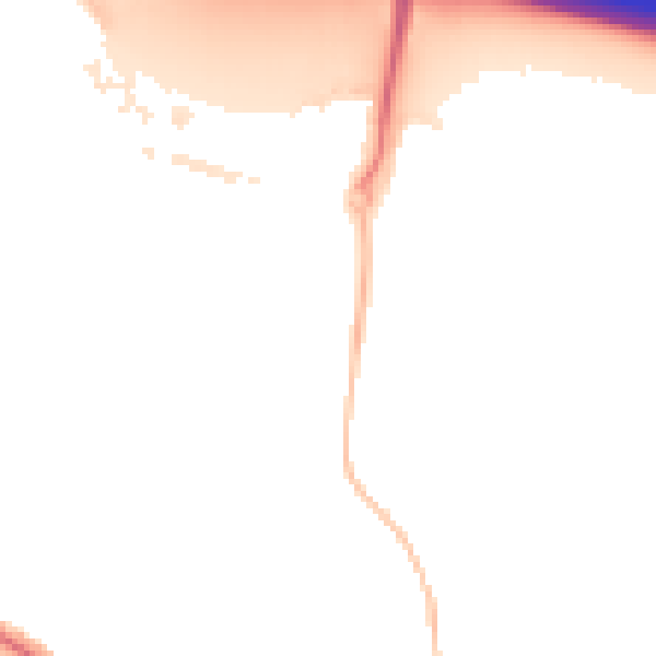 Night-time road noise heatmap for RG41 1DN