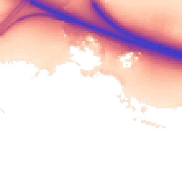 Night-time road noise heatmap for RG41 1QL
