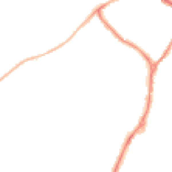 Night-time road noise heatmap for RG41 2PL