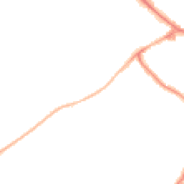 Night-time road noise heatmap for RG41 2RG