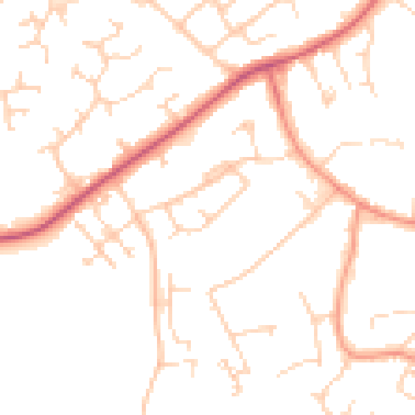 Daytime road noise heatmap for RG41 2SG