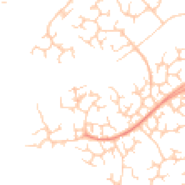 Daytime road noise heatmap for RG41 3AG