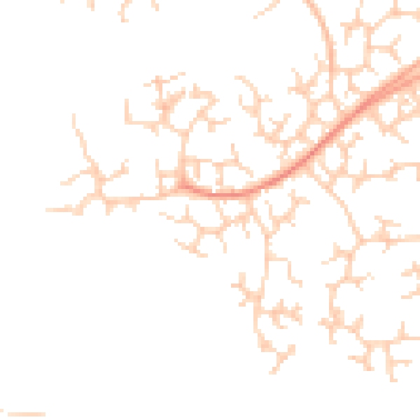 Daytime road noise heatmap for RG41 3AQ