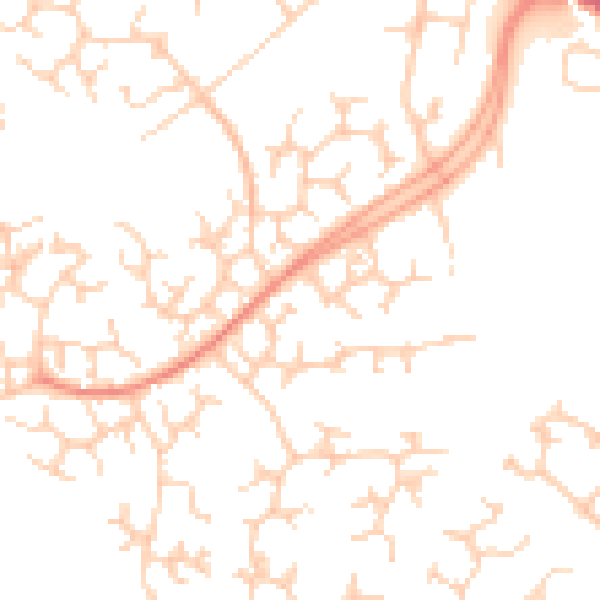 Daytime road noise heatmap for RG41 3GF