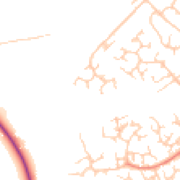 Daytime road noise heatmap for RG41 3HJ