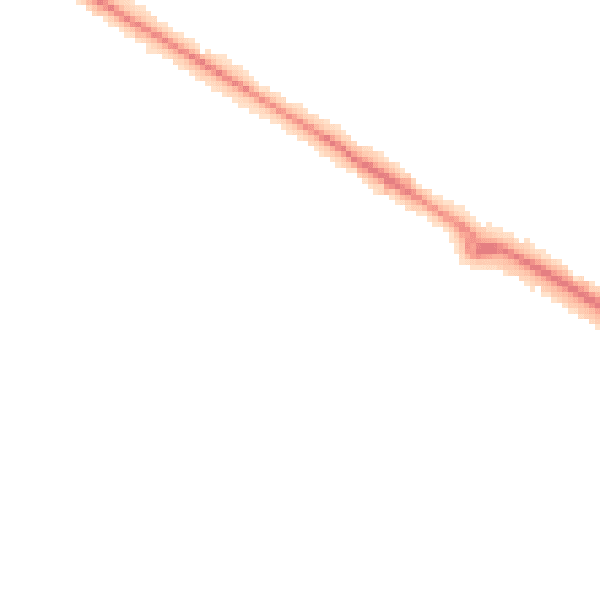 Night-time road noise heatmap for RG41 3HS
