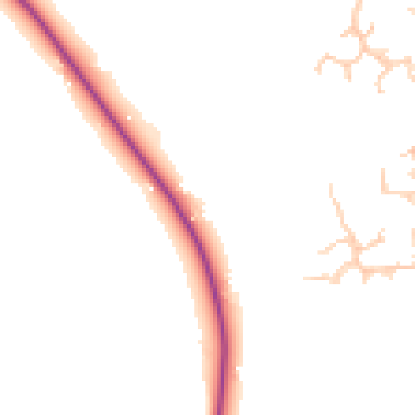 Daytime road noise heatmap for RG41 4SA