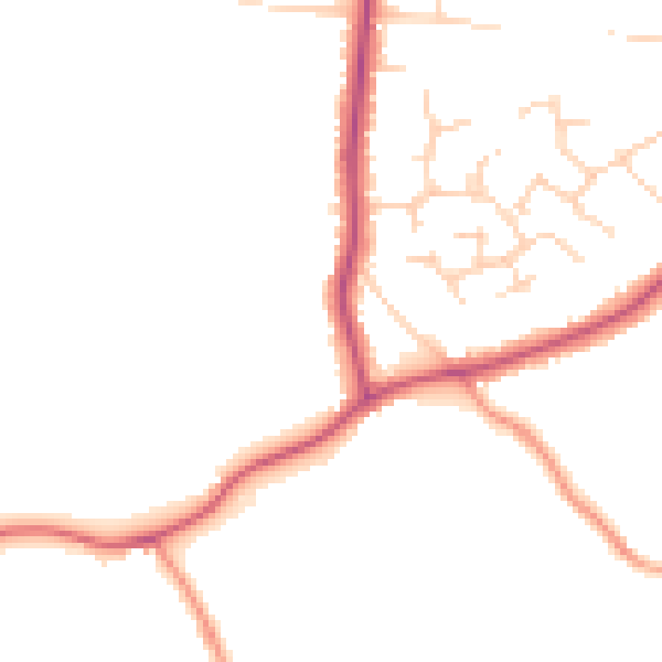 Daytime road noise heatmap for RG41 4TB