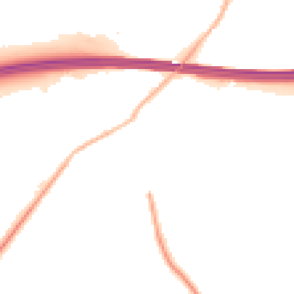 Night-time road noise heatmap for RG41 5BB