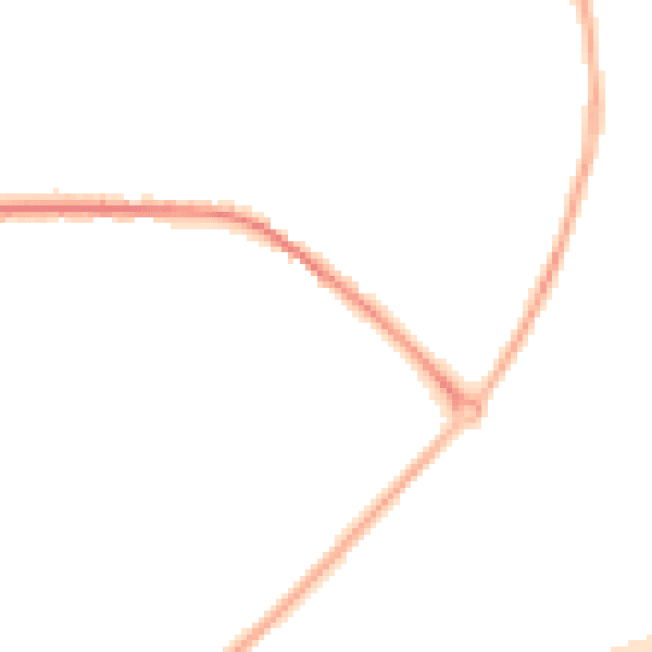 Night-time road noise heatmap for RG41 5DH