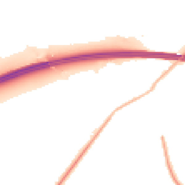 Night-time road noise heatmap for RG41 5DY
