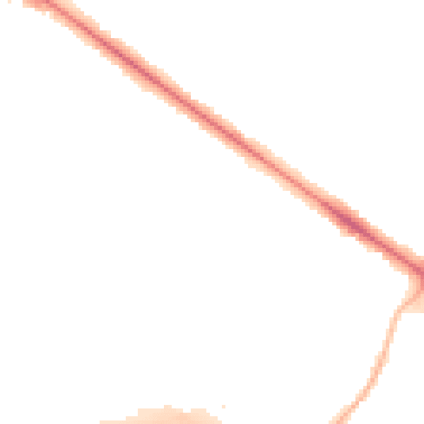 Night-time road noise heatmap for RG41 5GR