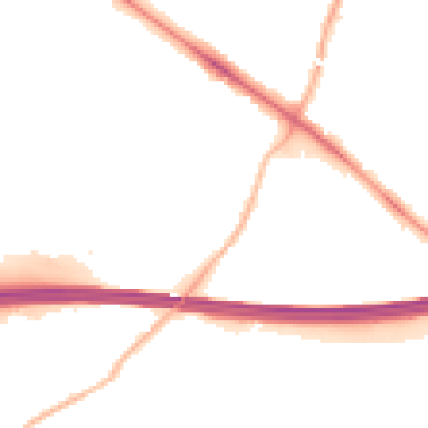 Night-time road noise heatmap for RG41 5HT