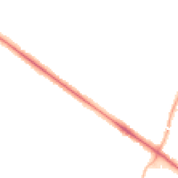 Night-time road noise heatmap for RG41 5HY