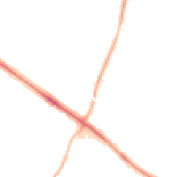 Night-time road noise heatmap for RG41 5NA