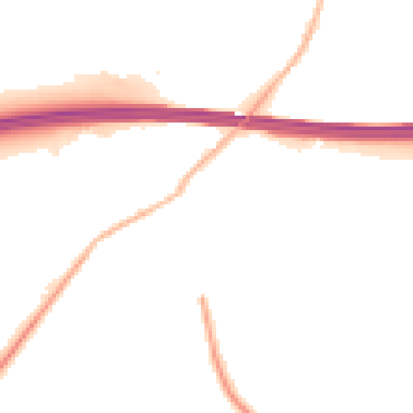 Night-time road noise heatmap for RG41 5PS