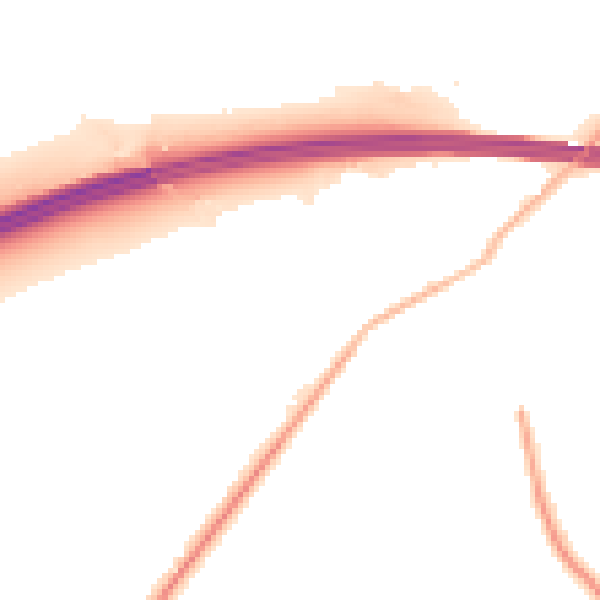 Night-time road noise heatmap for RG41 5PU