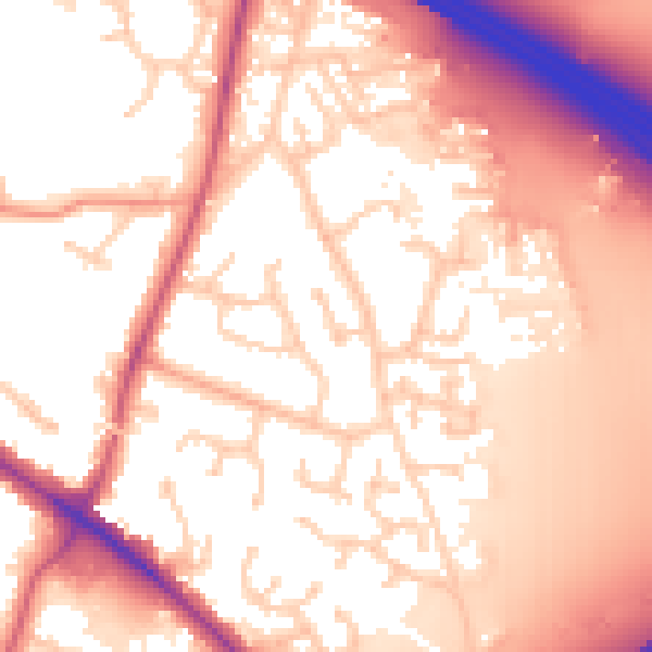 Daytime road noise heatmap for RG41 5RH