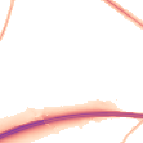 Night-time road noise heatmap for RG41 5RW