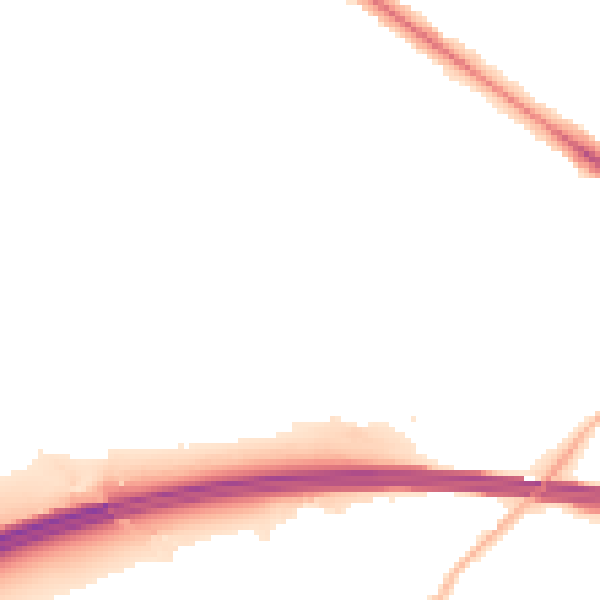 Night-time road noise heatmap for RG41 5RX