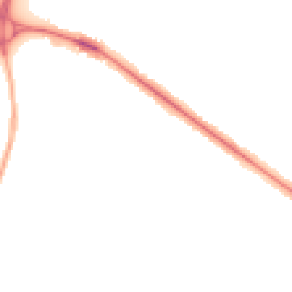Night-time road noise heatmap for RG41 5SR