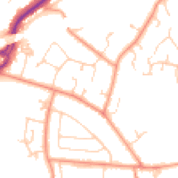 Daytime road noise heatmap for RG5 3AH