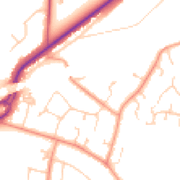 Daytime road noise heatmap for RG5 3AR