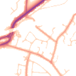 Daytime road noise heatmap for RG5 3AX