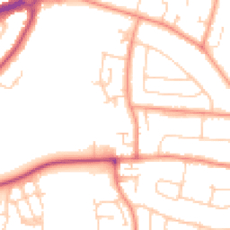 Daytime road noise heatmap for RG5 3BF